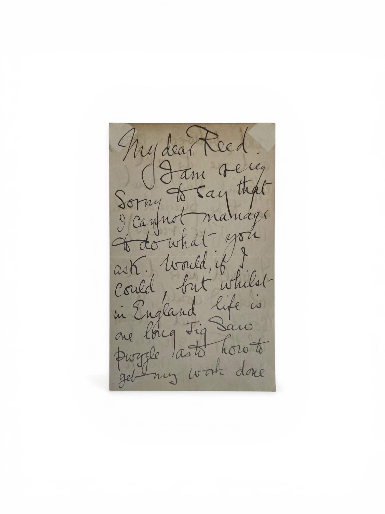 bruce bairnsfather signed letter1