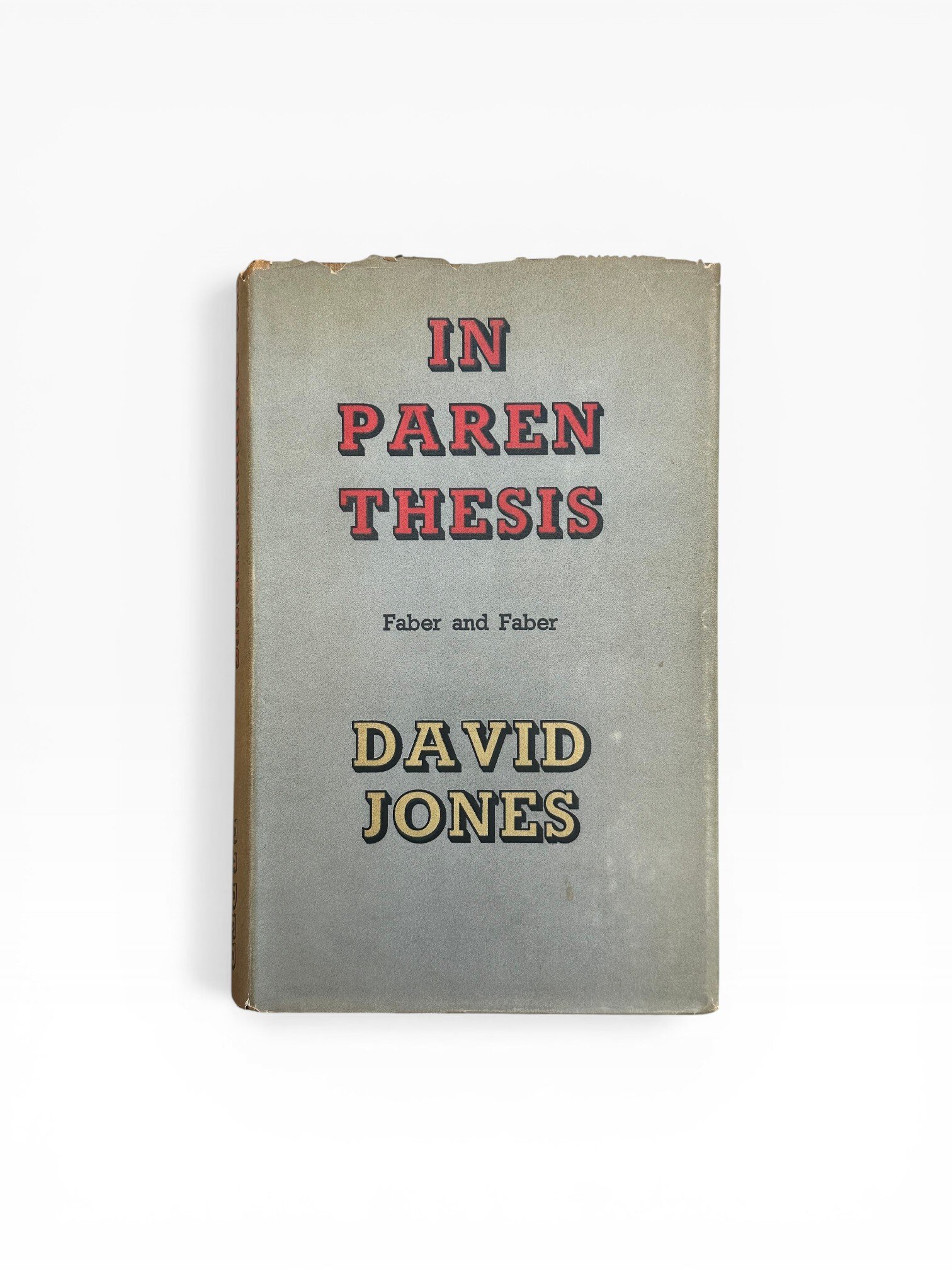 in parenthesis - David Jones - First Edition