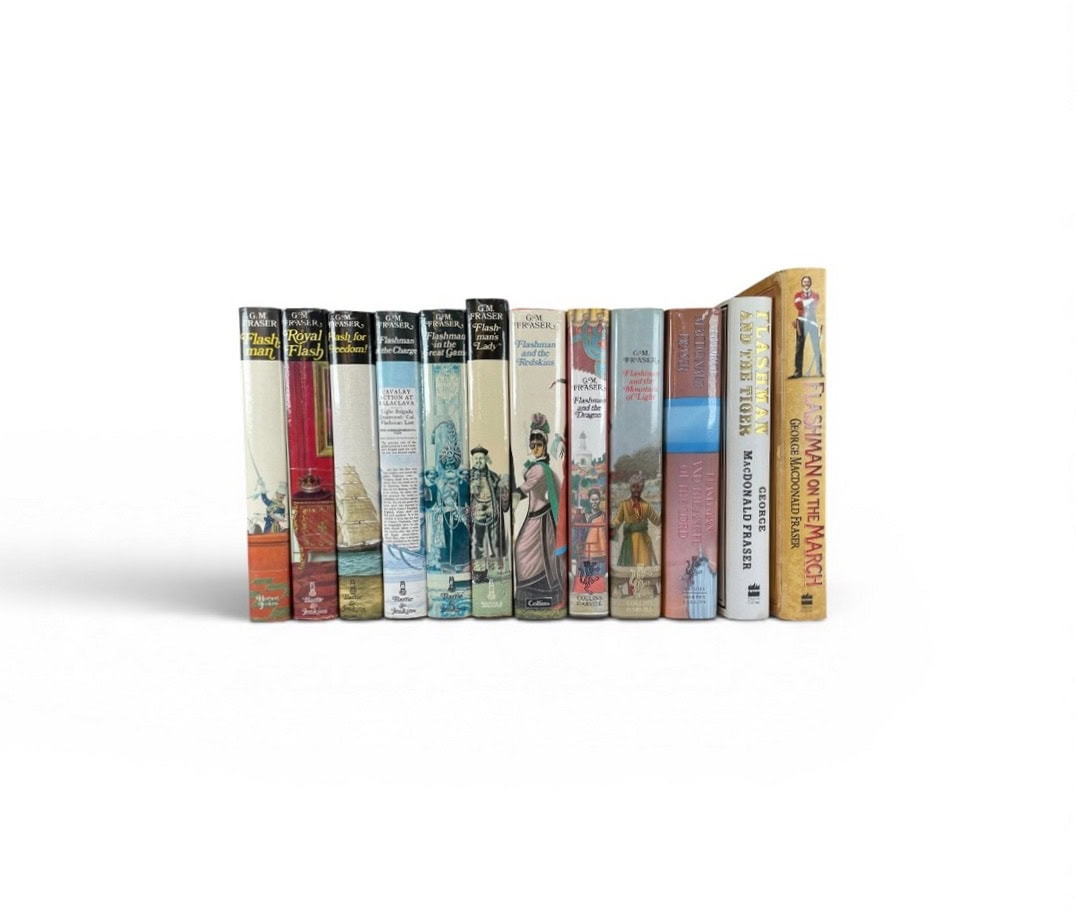 george macdonald fraser flashman signed set first editions1