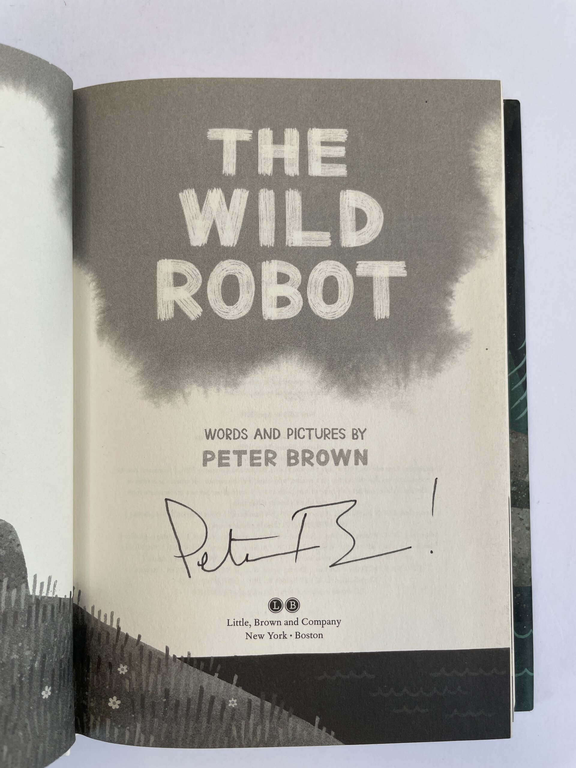 peter brown the wild robot signed first ed2