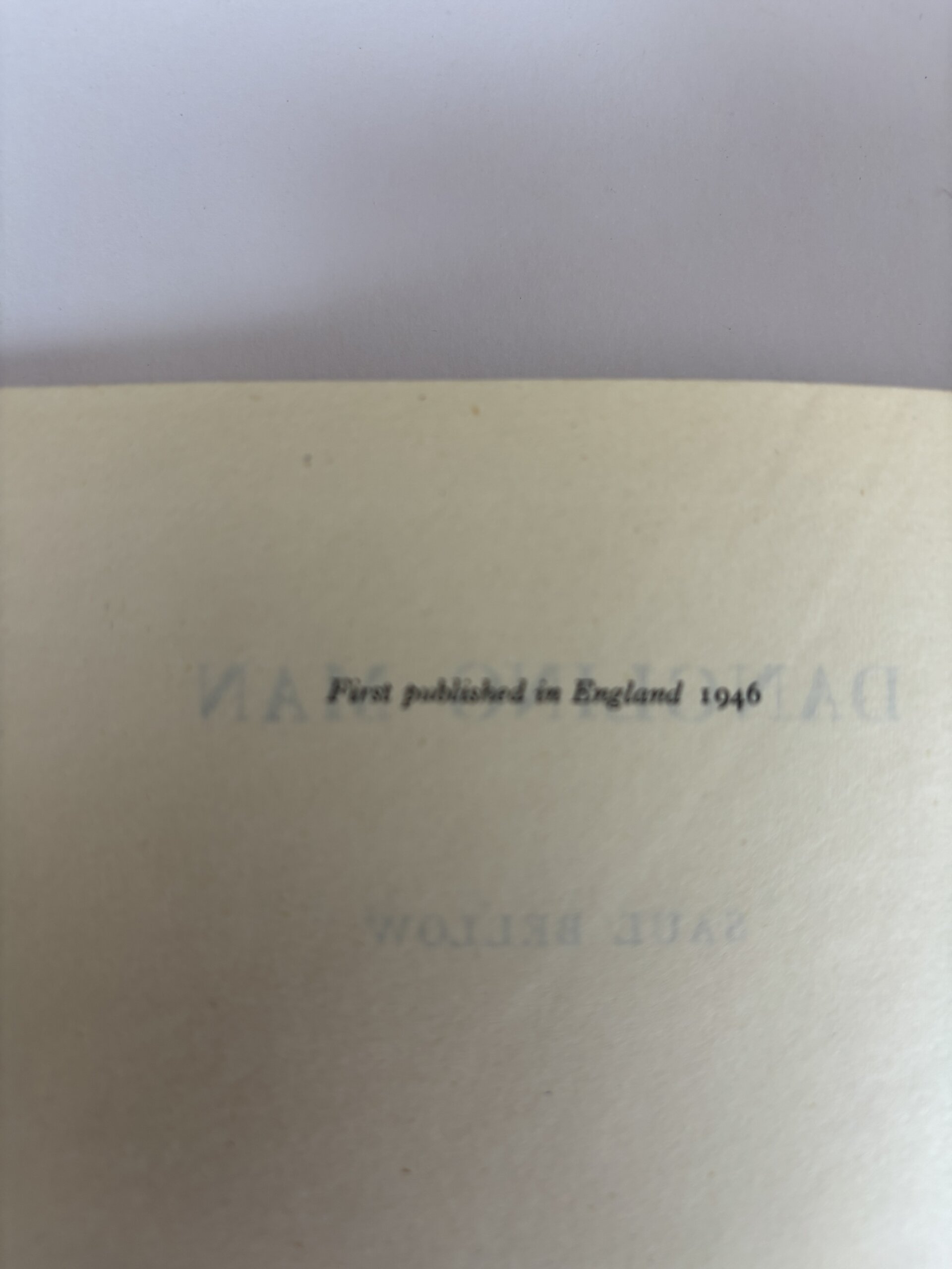 saul bellow dangling man first edition2