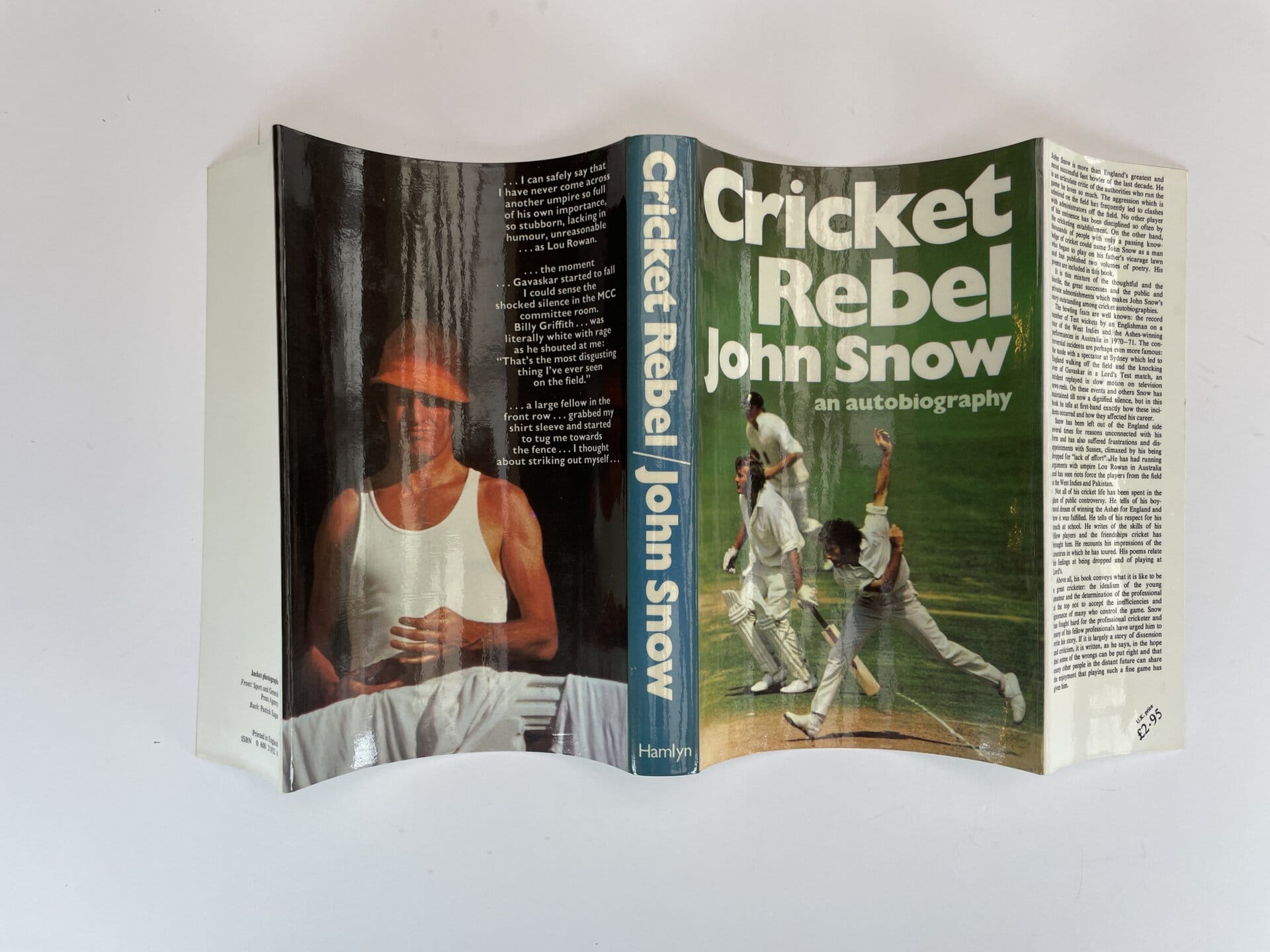 john snow cricket rebel signed first ed5