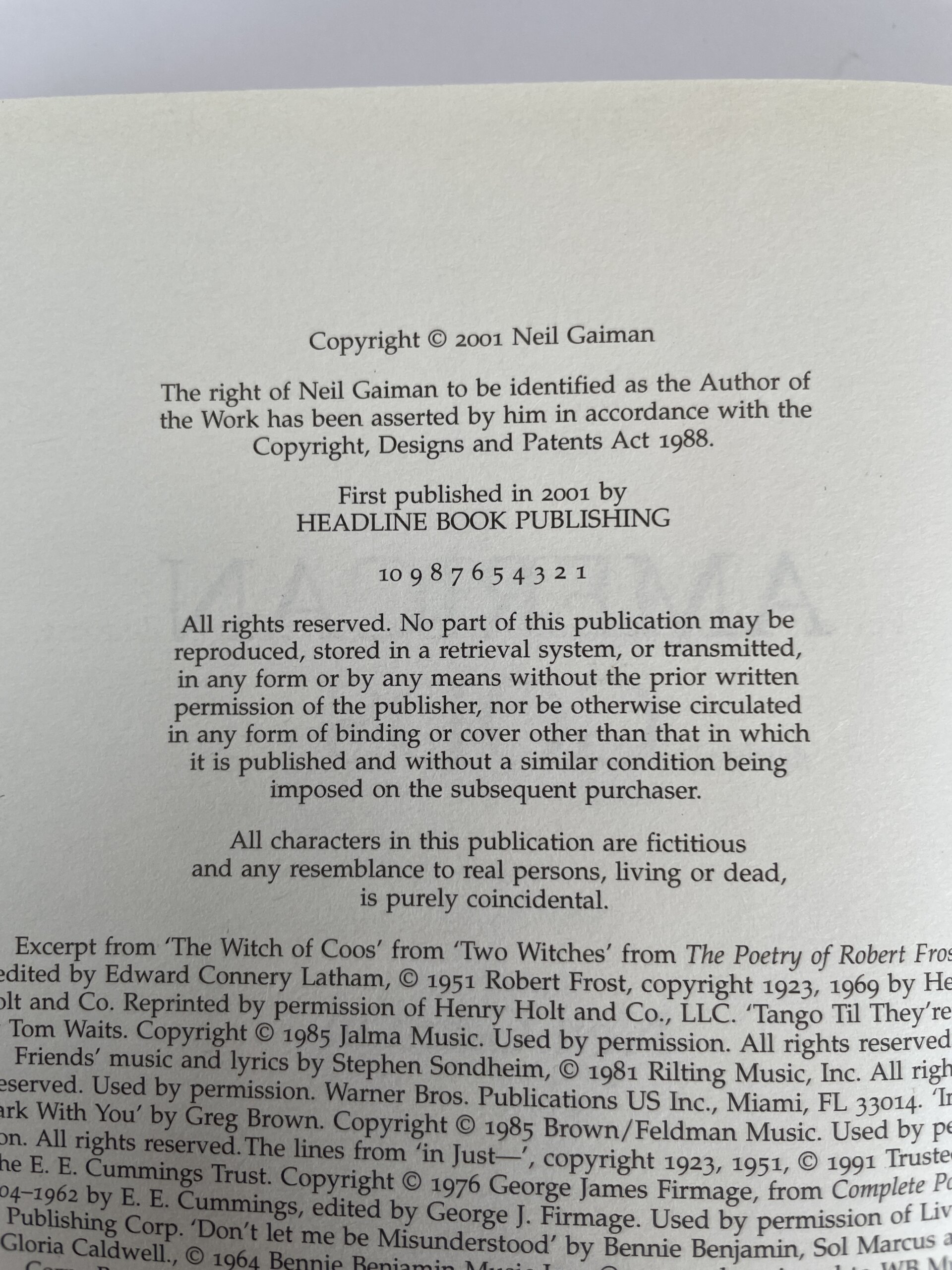 neil gaiman american gods first edi2