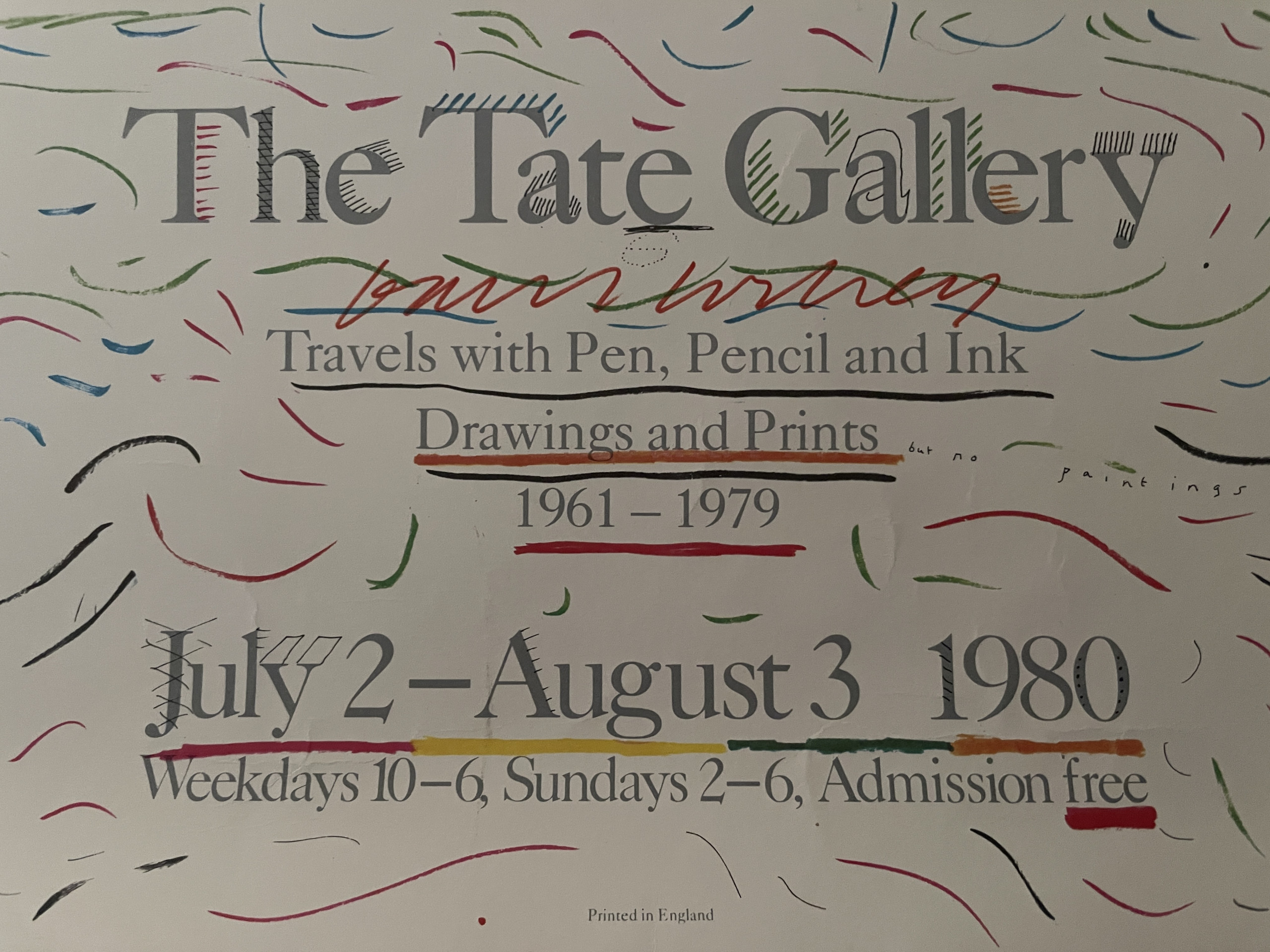 david hockney signed poster 2