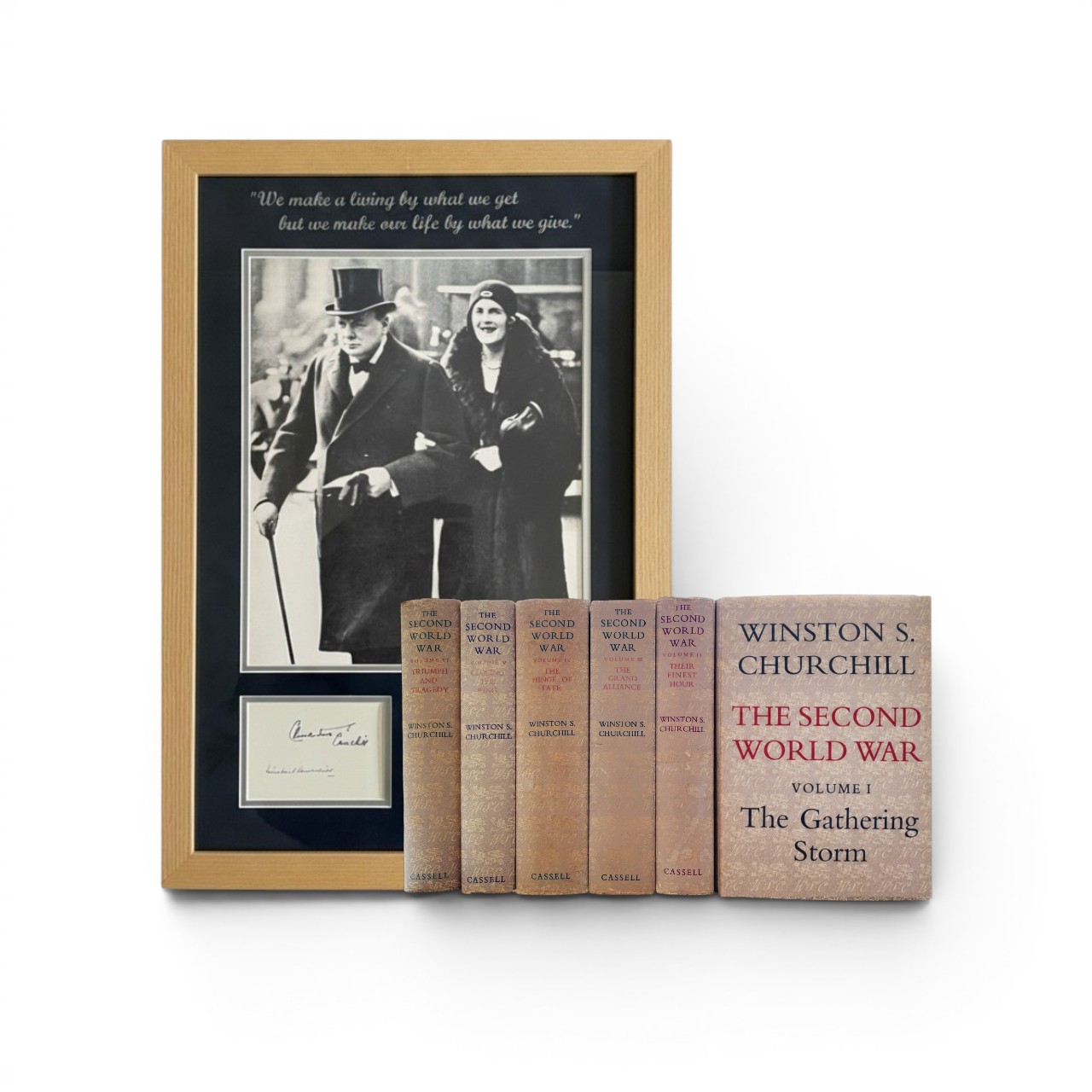 winston churchill the second world war with signed picture1