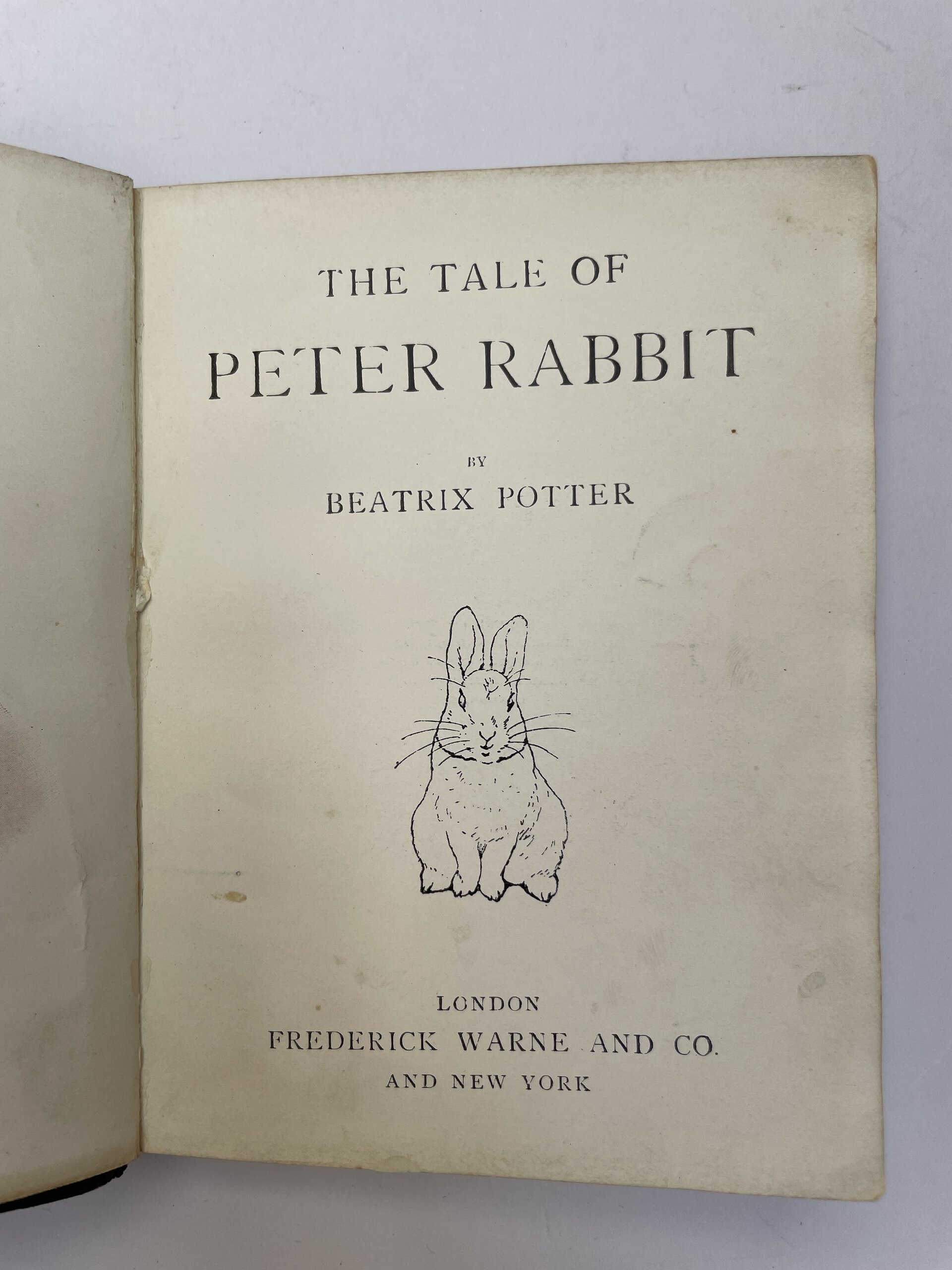 beatrix potter the tale of peter rabbit first ed2