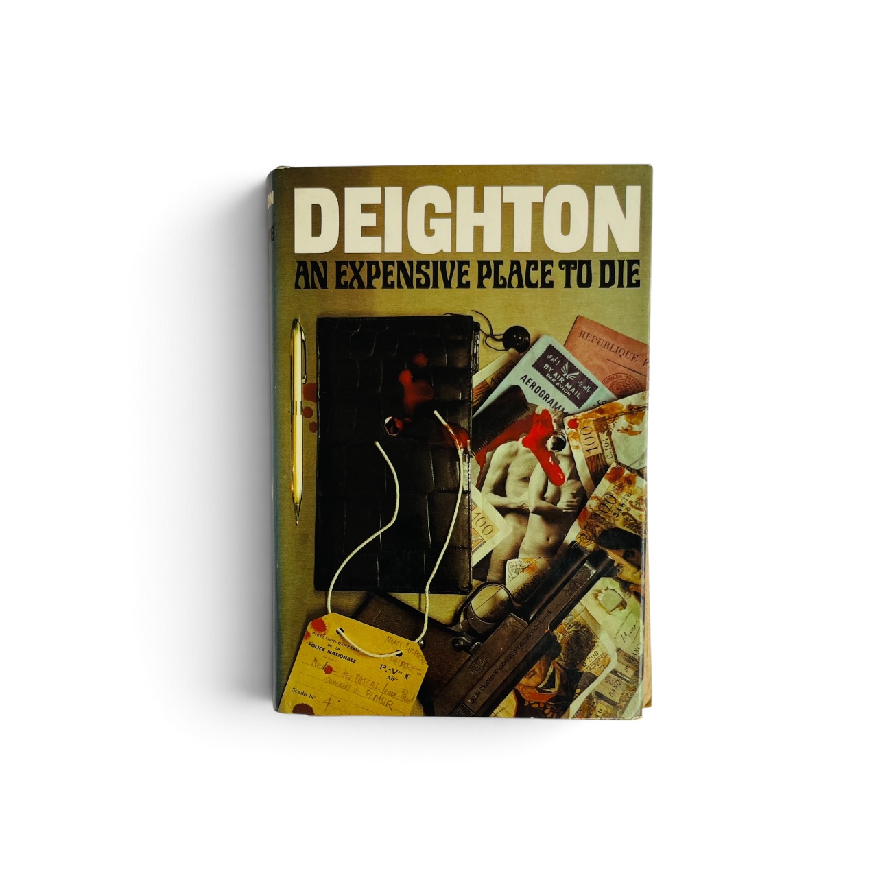 Len Deighton - An Expensive Place To Die - First Edition 1967 - with the Transit Docket included - AND RARE RUC SECRET CIRCULAR