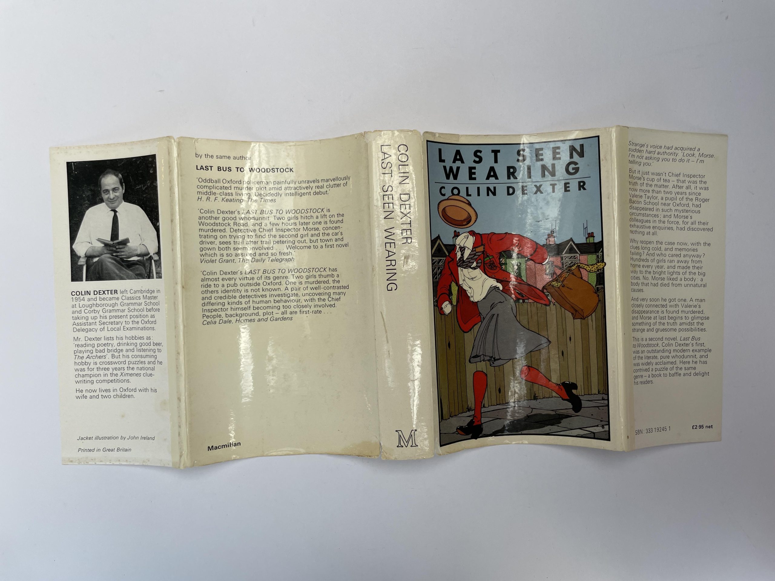 Colin Dexter - Last Seen Wearing - SIGNED, DATED and INSCRIBED to his Mother - First Edition - 1976 - Image 5