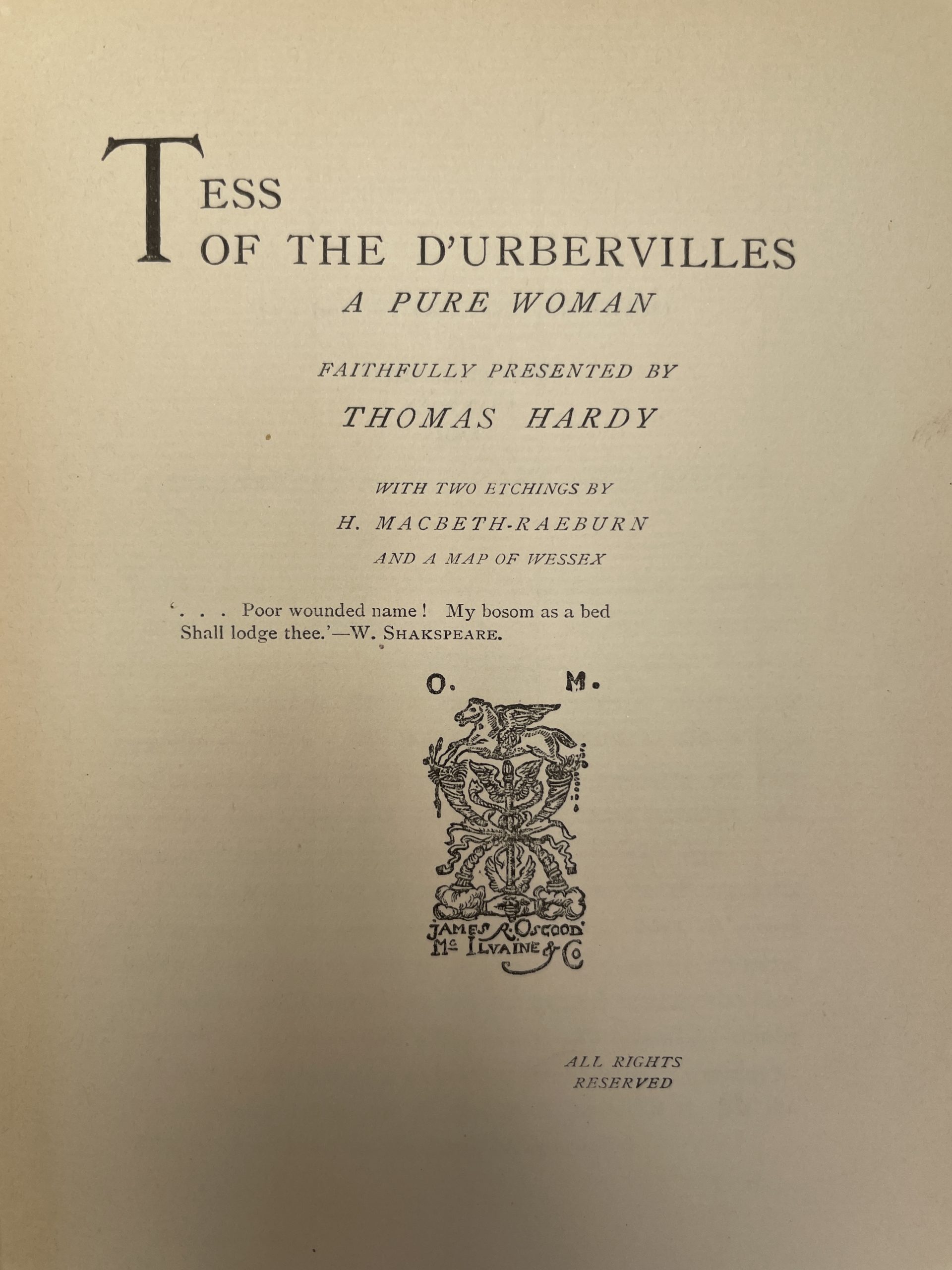 Thomas Hardy - Tess of the D’Urbervilles - First Edition - 1895 - Image 3