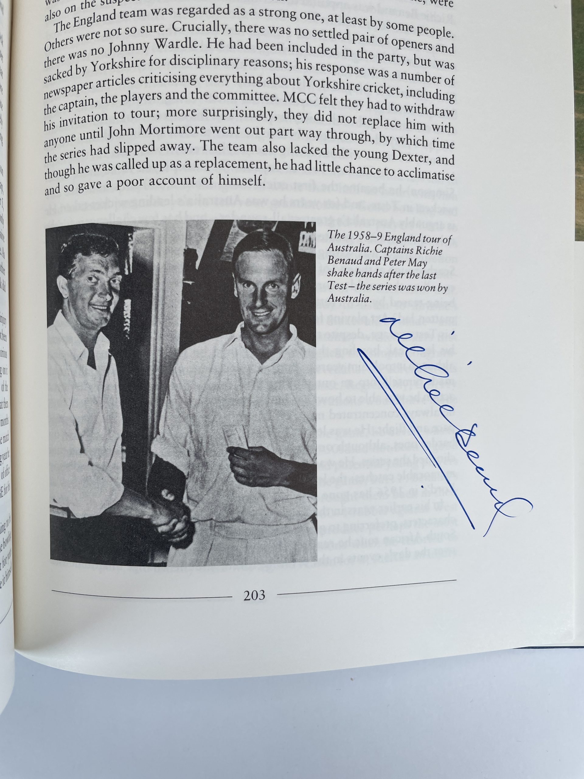 Gerry Cotter - The Ashes Captains - SIGNED by Cotter and twice by Sir Richard Hadlee - First Edition - 1991 - Image 5