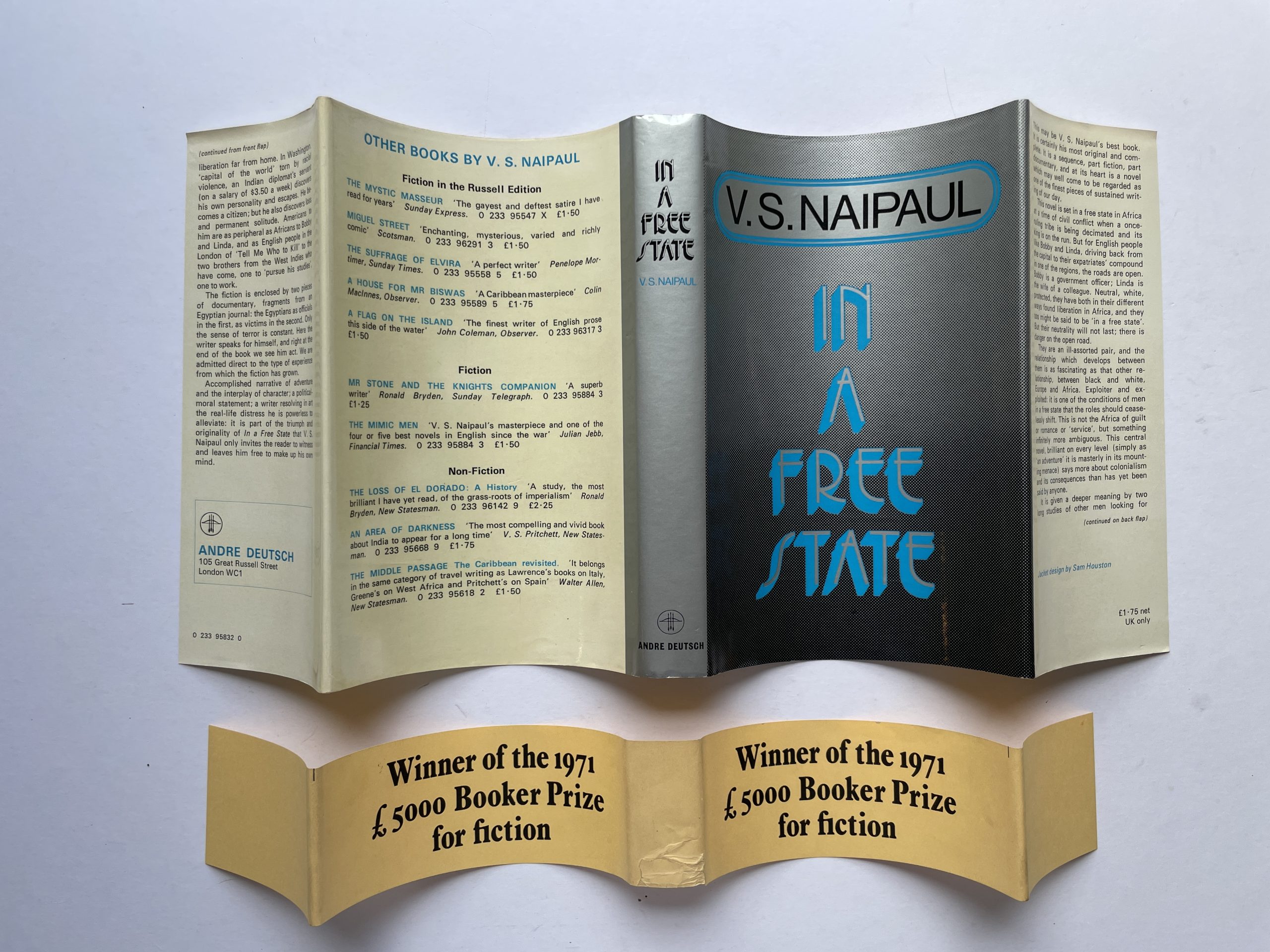 V.S. Naipaul - In A Free State - First Edition 1971 - with the rare wrap-around band - Image 4