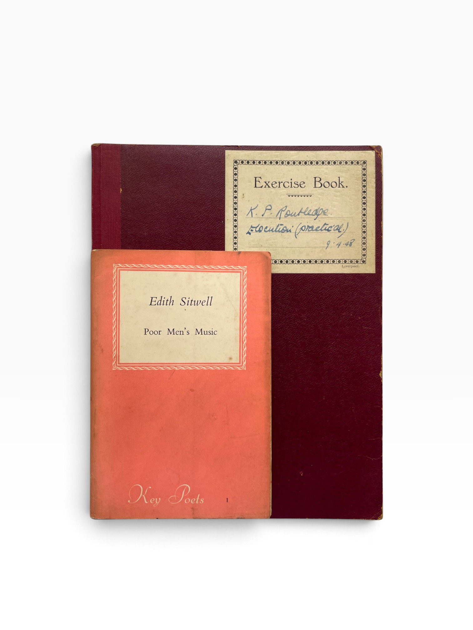 Edith Sitwell - Poor Men’s Music – SIGNED First Edition 1950 – Dame Patricia Routledge’s Copy, with Her Manuscript Elocution Notebook
