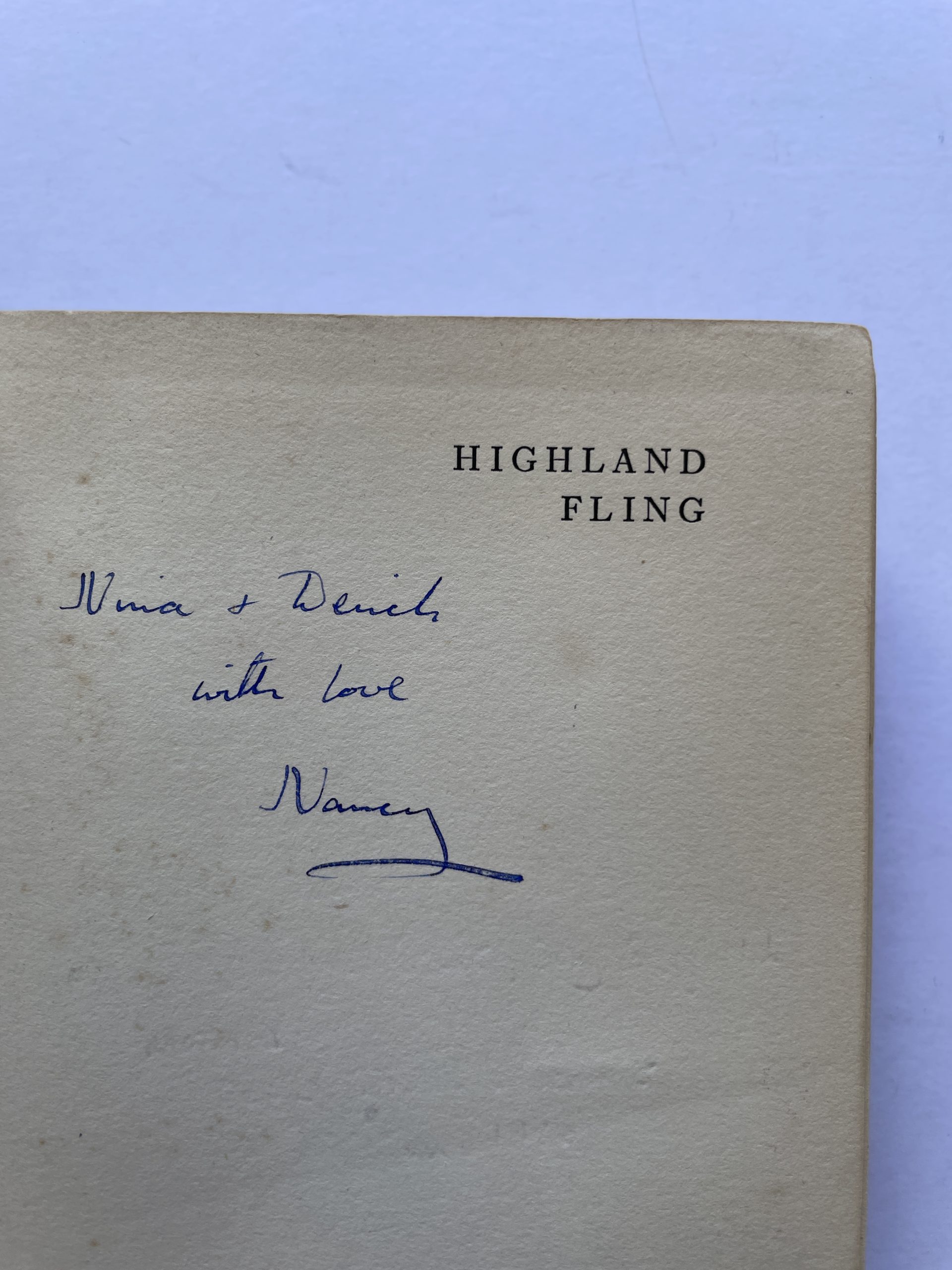 Nancy Mitford - Highland Fling - SIGNED First Edition 1931 - Image 2