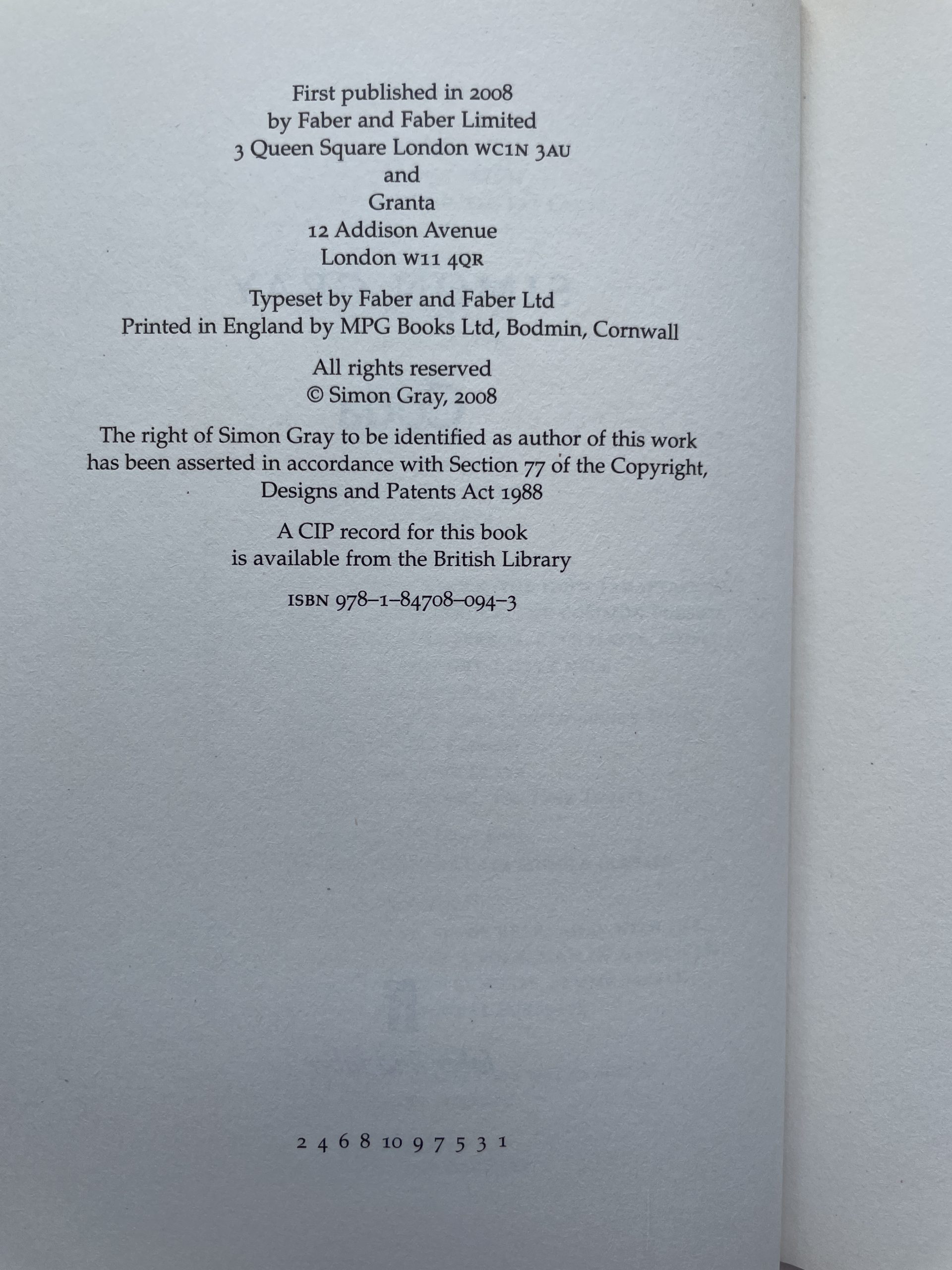 Simon Gray - Coda - First Edition 2008 - Image 2
