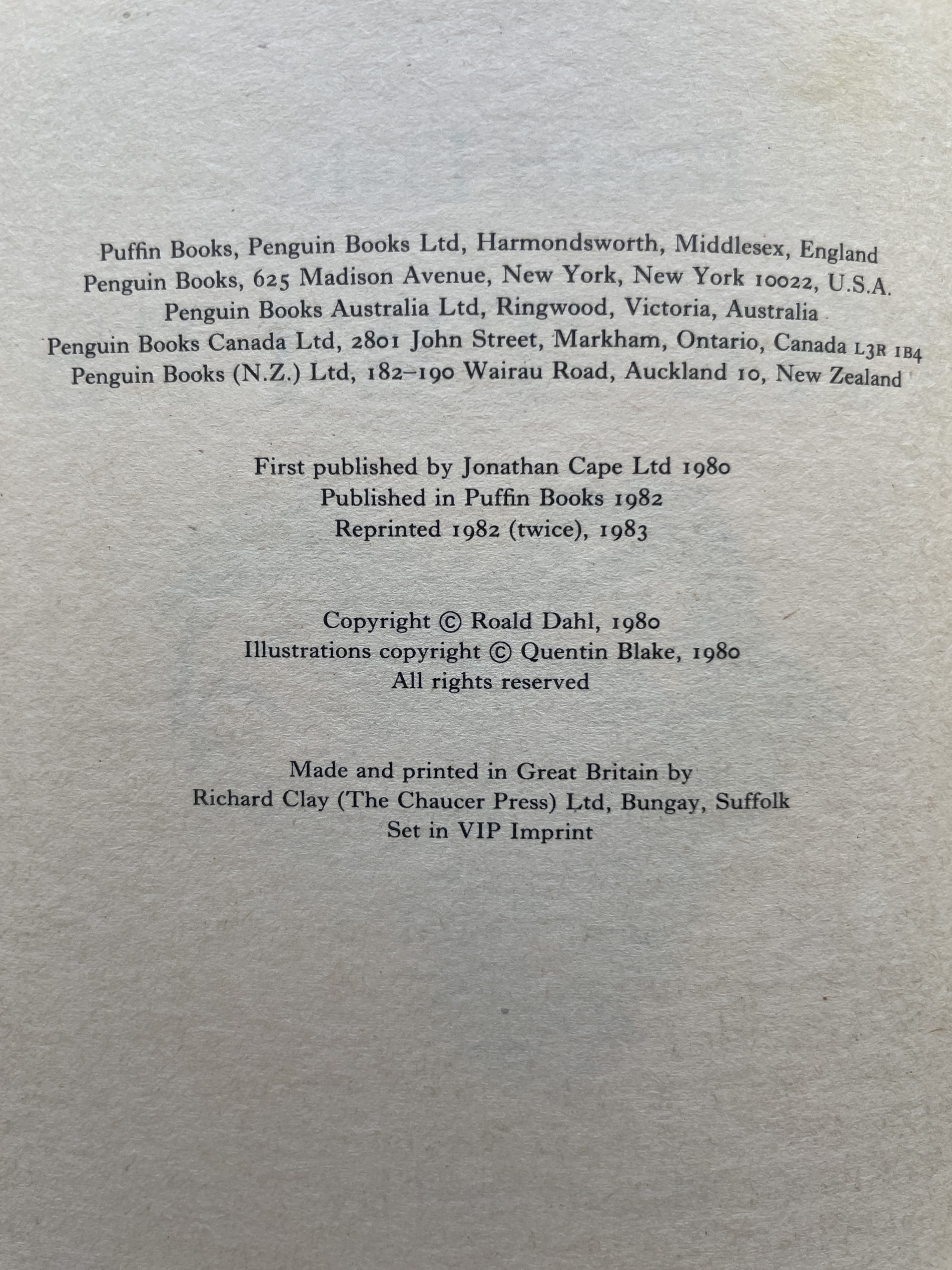 Roald Dahl – The Twits – SIGNED Softcover - Image 3