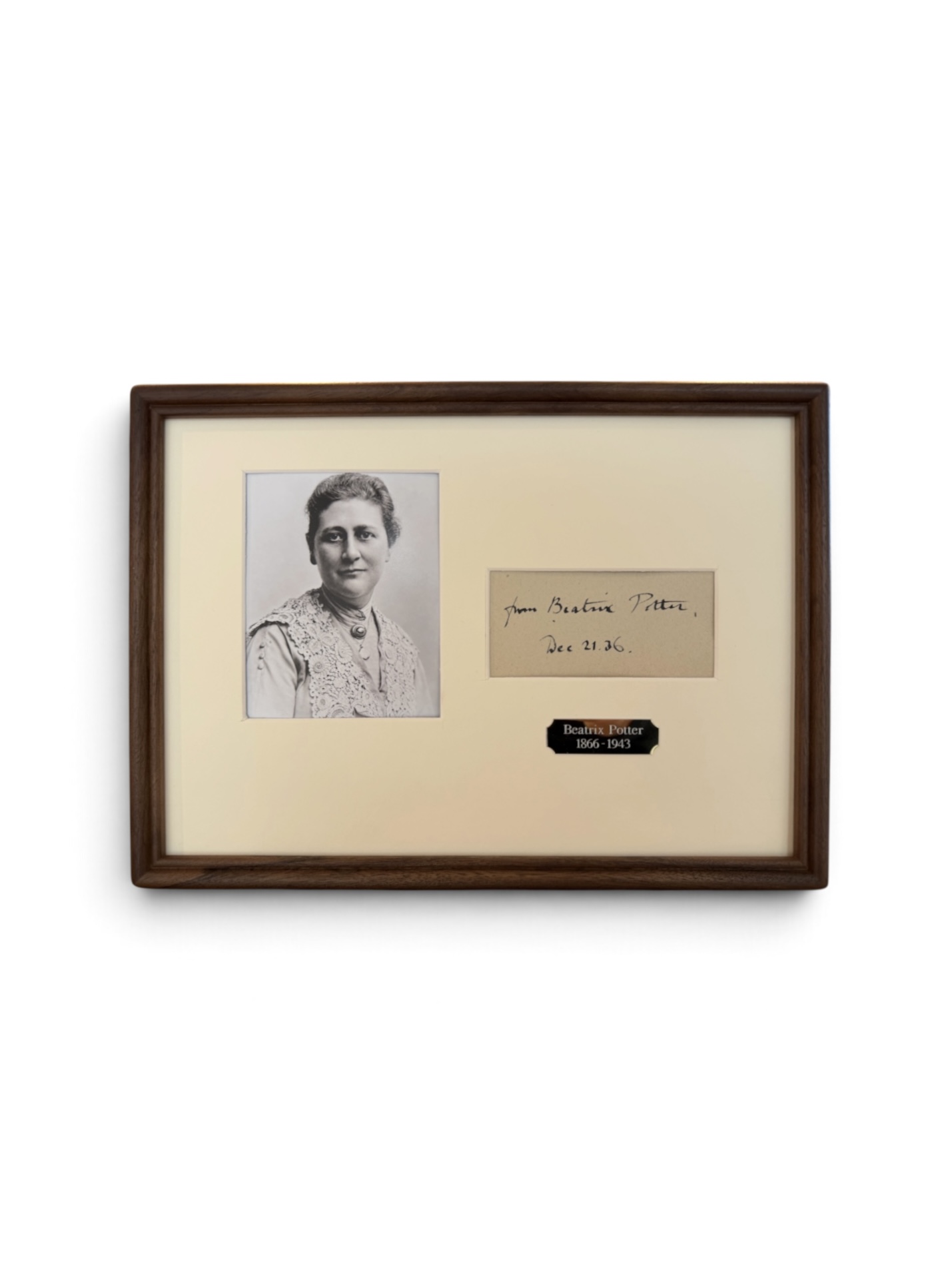 Beatrix Potter - Autograph - Framed