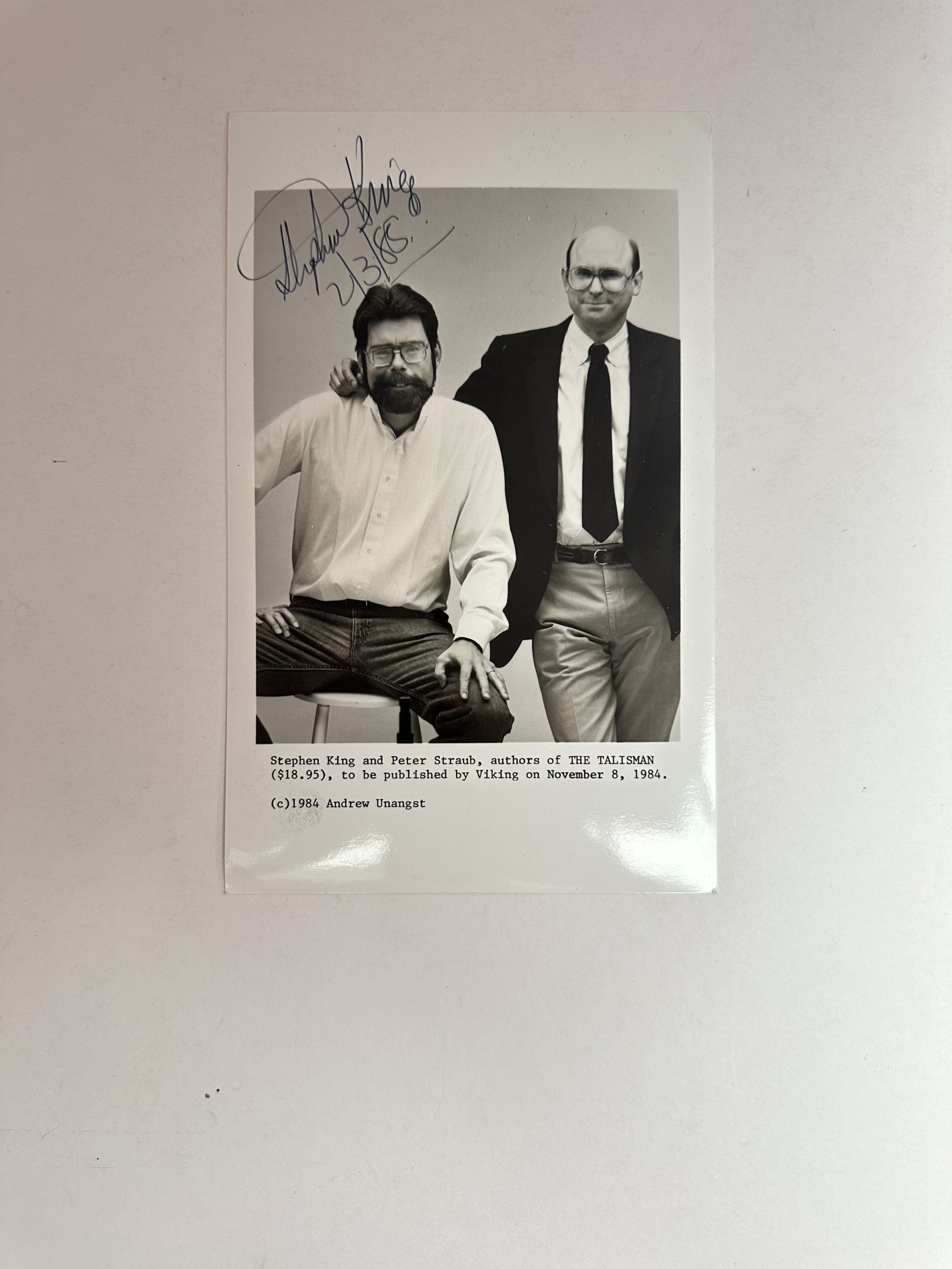 Stephen King and Peter Straub - The Talisman - First US Edition 1984 - With SIGNED Promotional Photograph - Image 5