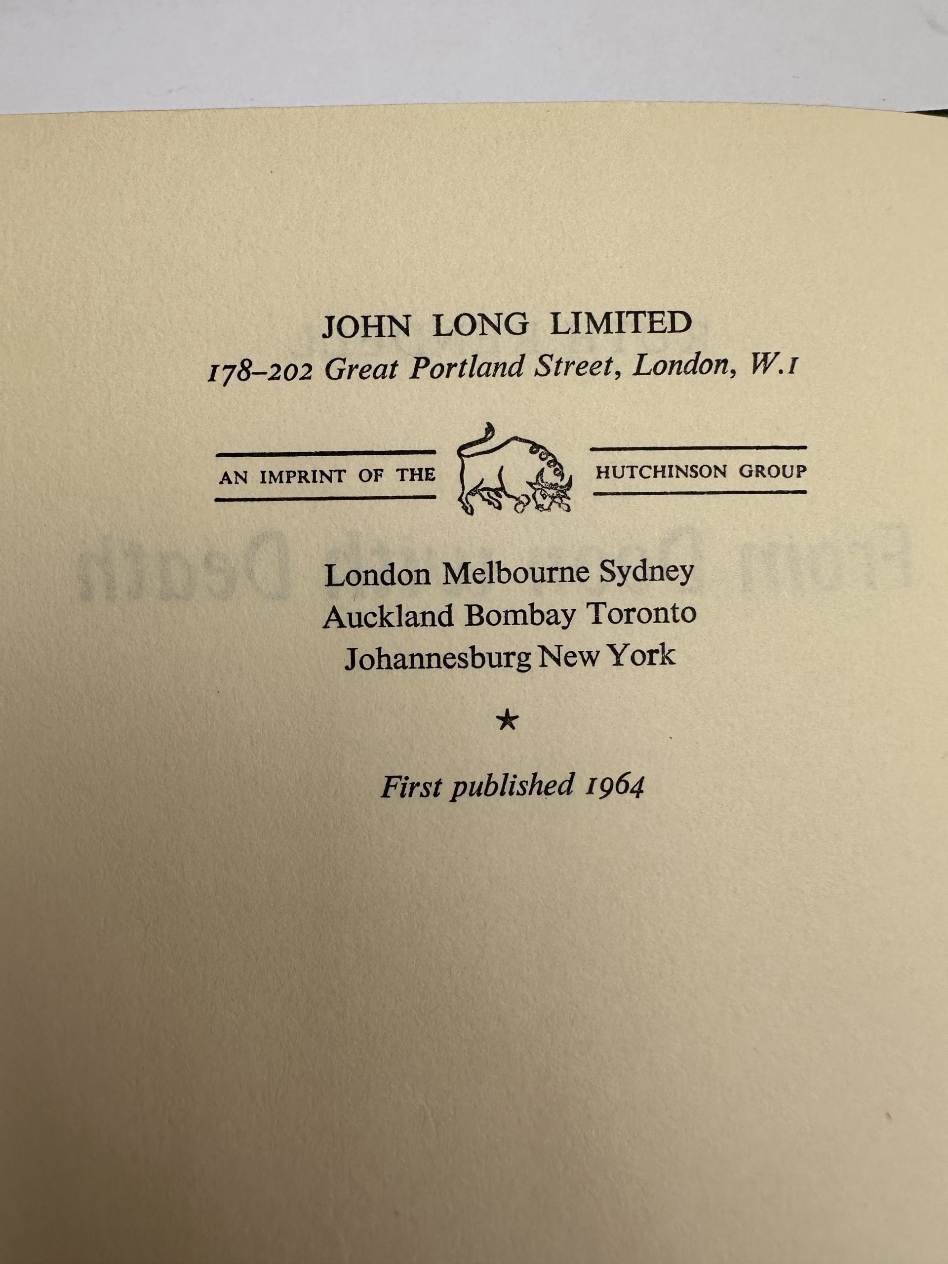 Ruth Rendell - From Doon With Death - First Edition 1964 - Image 2