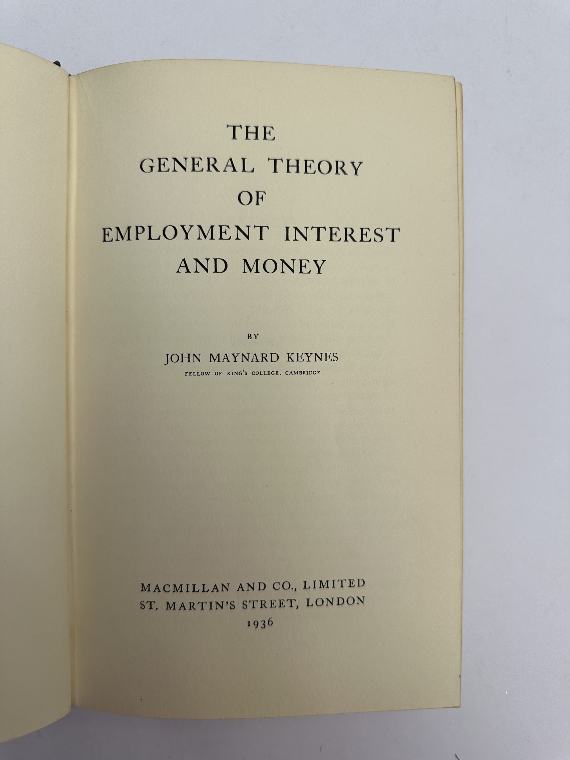 John Maynard Keynes - The General Theory of Employment, Interest and Money — Norris McWhirter’s Annotated Copy - First Edition 1936 - Image 3