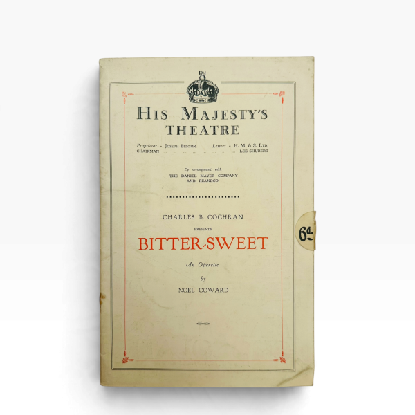 Noel Coward - Bitter-Sweet – Original Theatre Programme 1929