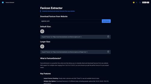 Image for Favicon Extractor
