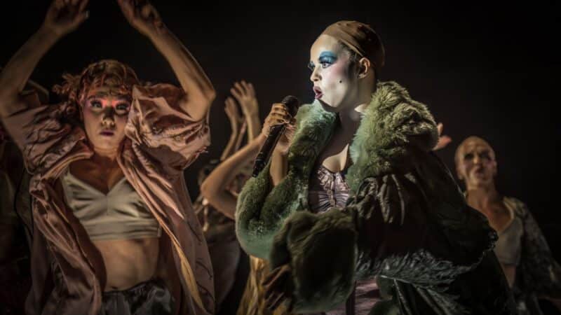 sachin and babi light blue dress Cabaret Tickets | Kit Kat Club London | Immersive Musical