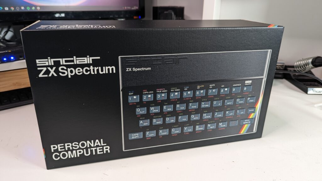 original box Sinclair ZX Spectrum Rubber White Special EMPTY BOX ( Caja / Boîte