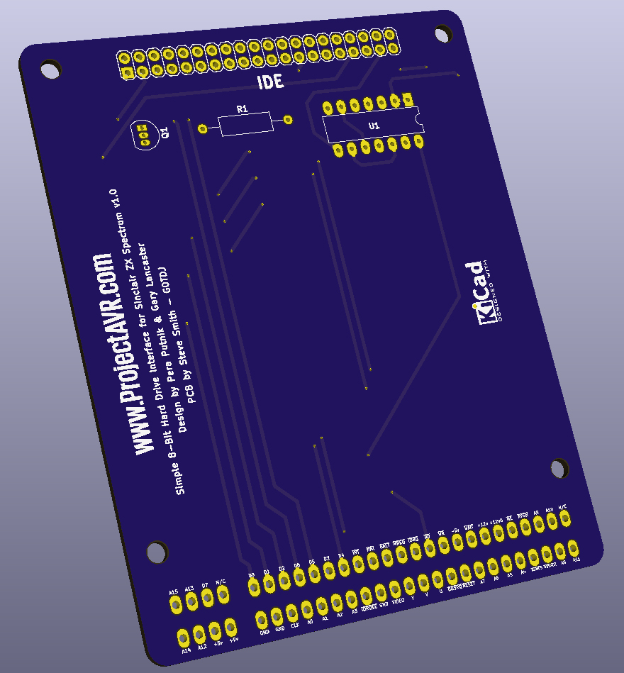 Simple 8-Bit IDE Interface for Spectrum +3e – Lost Retro Tapes