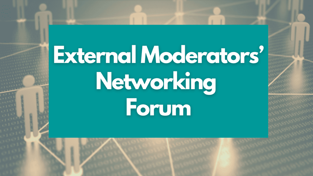 External Moderation Networking Forum