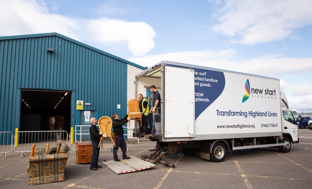 Removals Van Collecting Furniture