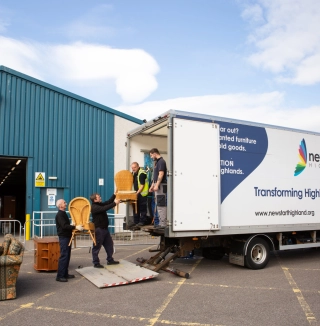 Removals Van Collecting Furniture