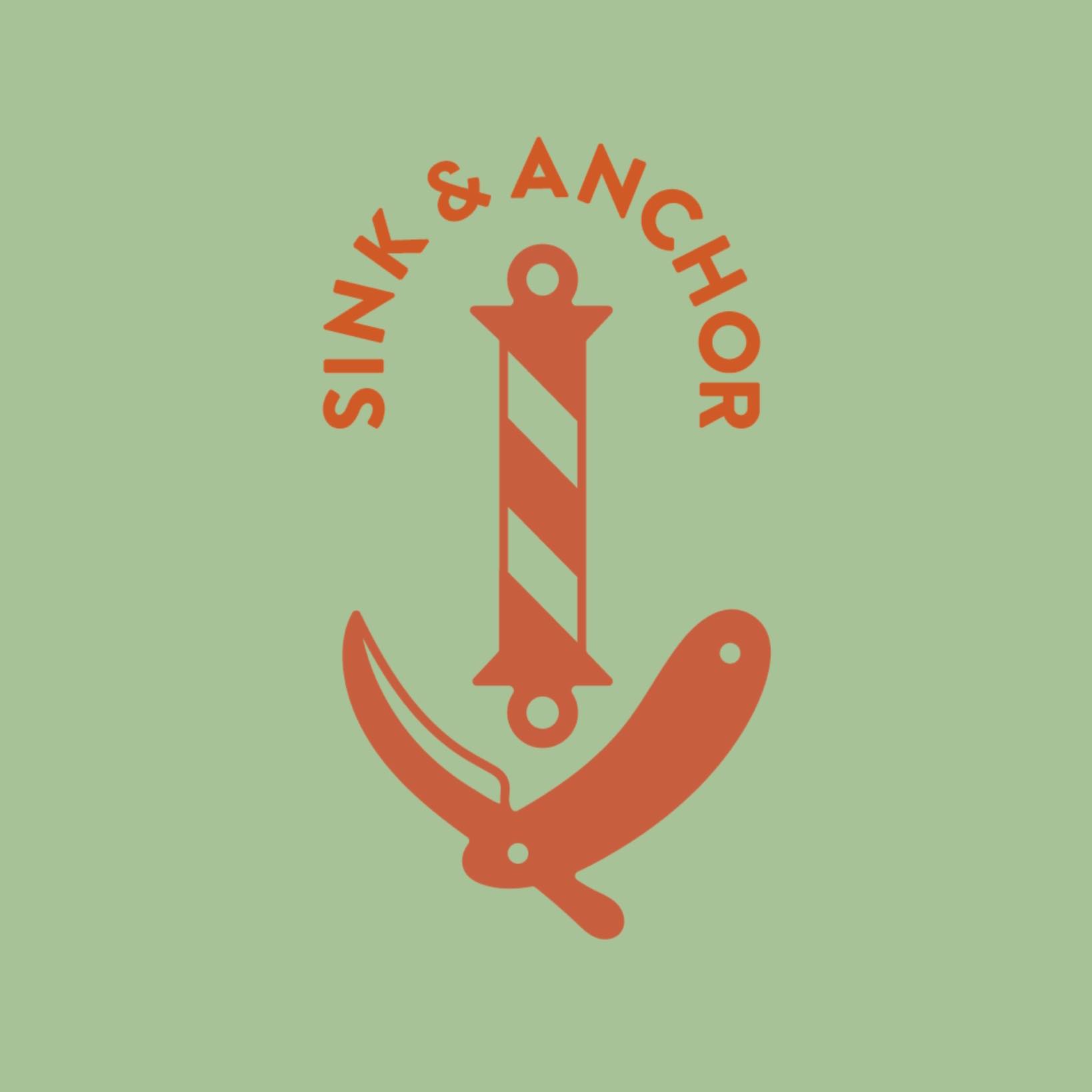 Sink and Anchor Barbers logo