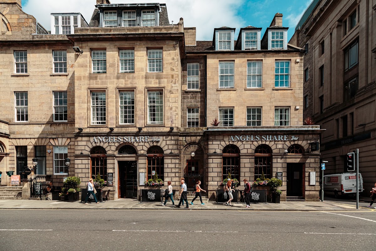 The Angels Share Hotel and Bar logo