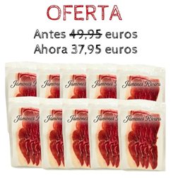 10 sobres de Paleta Duroc Rivera cortada a máquina en 80grs Rivera