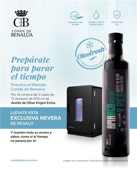 3 Boxes AOVE Amarga y Pica 500ml (36 pcs) + Mini Fridge Gift-detalle
