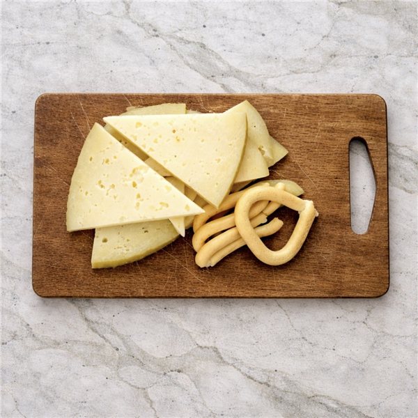 3 VORGESCHNITTENE STÜCKE REIFEN SCHAFSKÄSE AUS ROHMILCH (CA. 900 G) QUESOS MG-lateral