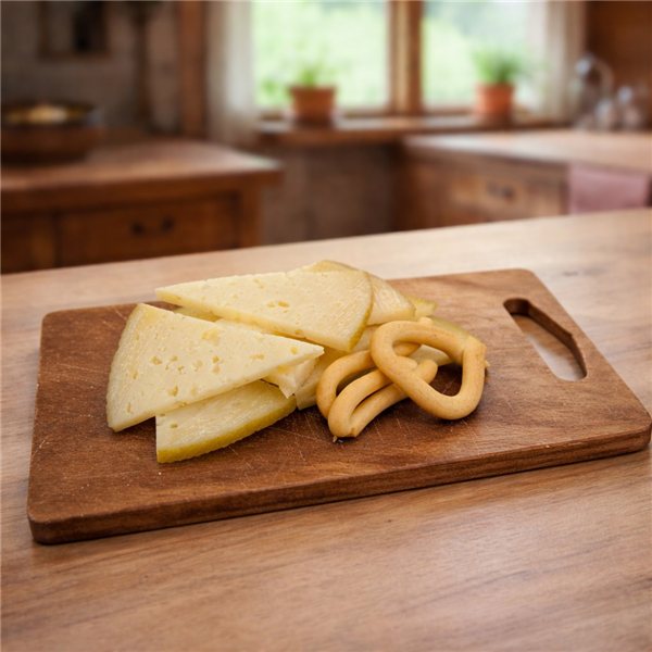 3 VORGESCHNITTENE STÜCKE REIFEN SCHAFSKÄSE AUS ROHMILCH (CA. 900 G) QUESOS MG-trasera