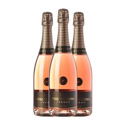 Pere Ventura Tresor Trepat Brut Cava Rosé — Rosado Reserva 75 cl Espumoso Rosado (Caja de 3 unidades)