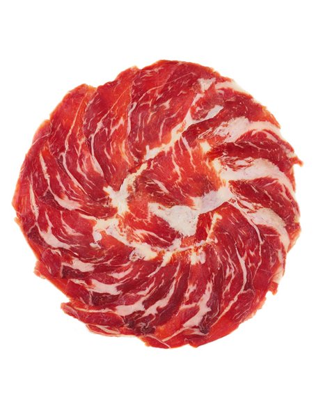 5 x Loncheado de Paleta de Bellota Ibérica "50% Raza Ibérica" en plato-detalle
