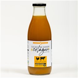 6 botellas de caldo de huesos con cúrcuma y jengibre