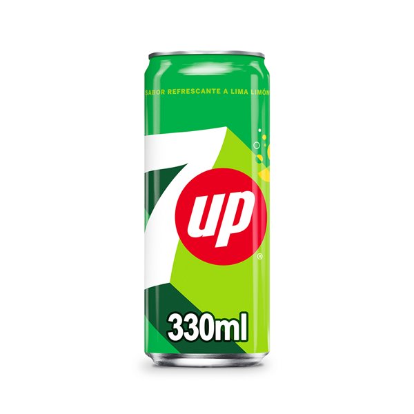 7UP Original Boisson au Citron et à la Lime avec Arôme Naturel, Canettes de 330 ml, Pack de 24 (7,92 L)-izquierda