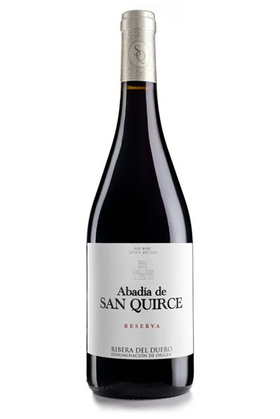 Abadía de San Quirce Reserva, vino tinto (6 unidades)-detalle