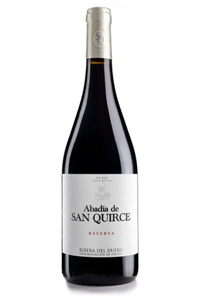 Abadía de San Quirce Reserva, vino tinto (6 unidades)-lateral
