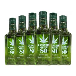 Absenta Antonio Nadal 70º Petaca Pequeña 20 cl Vidrio Cannabis (Caja de 6 unidades)
