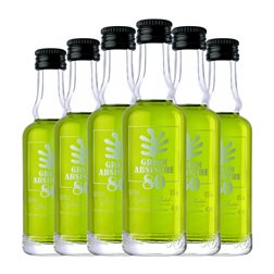 Absenta Antonio Nadal 80º Green — Verde Botellín Miniatura 4 cl (Caja de 6 unidades)