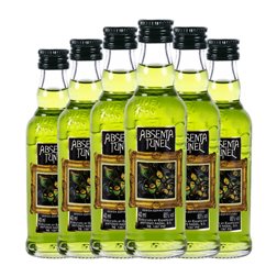 Absenta Antonio Nadal Túnel Cuadro 80º Botellín Miniatura 4 cl (Caja de 6 unidades)