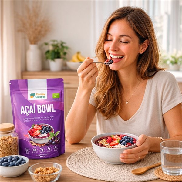 Bio Açaí-Pulver ohne Zucker 500g-trasera