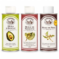 Huile d’avocat, de noix et de noisettes
