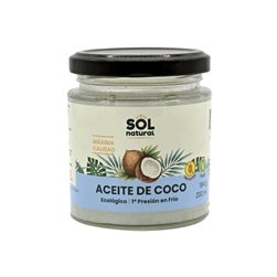 Huile de coco vierge Bio 200ml Sol Natural