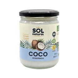 Aceite de coco virgen Bio 380ml Sol Natural